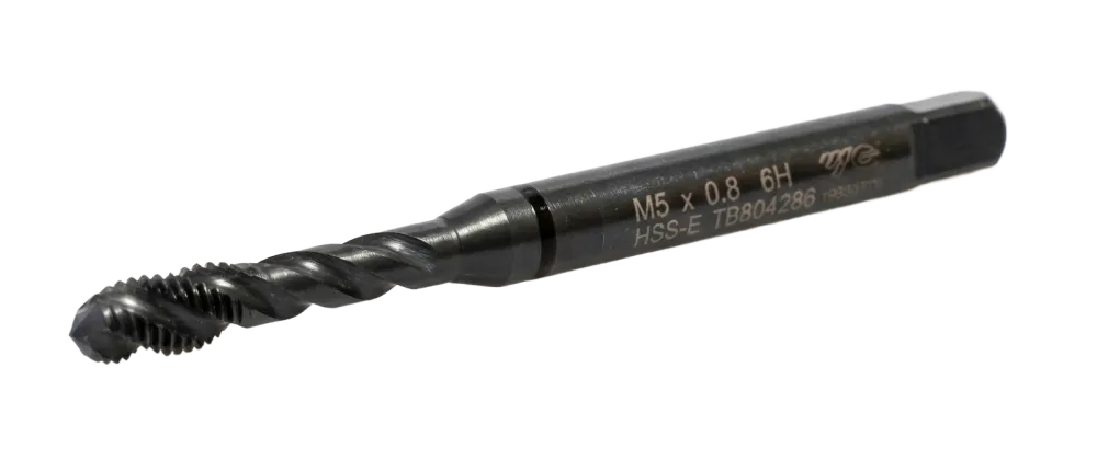 Метчик ходовой глухой М5 х 0,8 мм, YG-1 <TB804286> со спиральной канавкой
