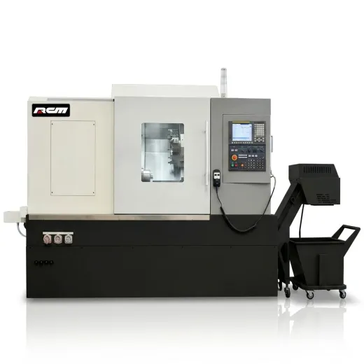 Токарный станок RCM <BR-200LAD> ЧПУ GSK988TA, наклонная станина, линейные направляющие, усиленный шпиндель, револьверная головка с приводным инструментом