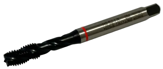Метчик ходовой глухой М8 х 1,25 мм, YG-1 <TB313366> со спиральной канавкой