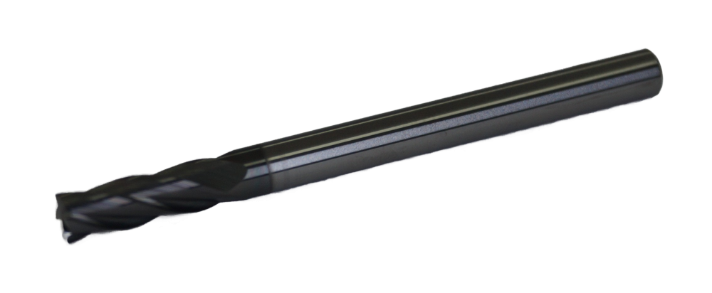 Фреза концевая, 4х12 мм, 45гр. по алюминию, Инреко