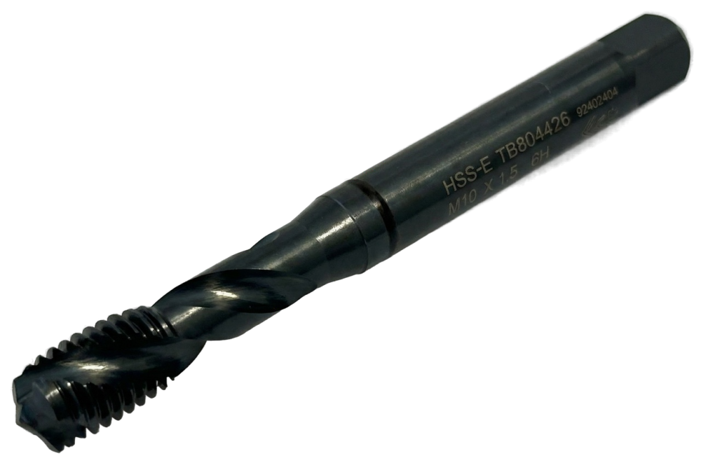 Метчик ходовой глухой М10 х 1,5 мм, YG-1 <TB804426> со спиральной канавкой