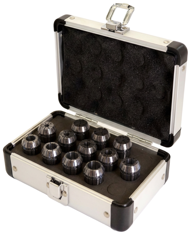 Набор цанг прецизионных в алюминиевом кейсе <ER20AA-12 pcs>