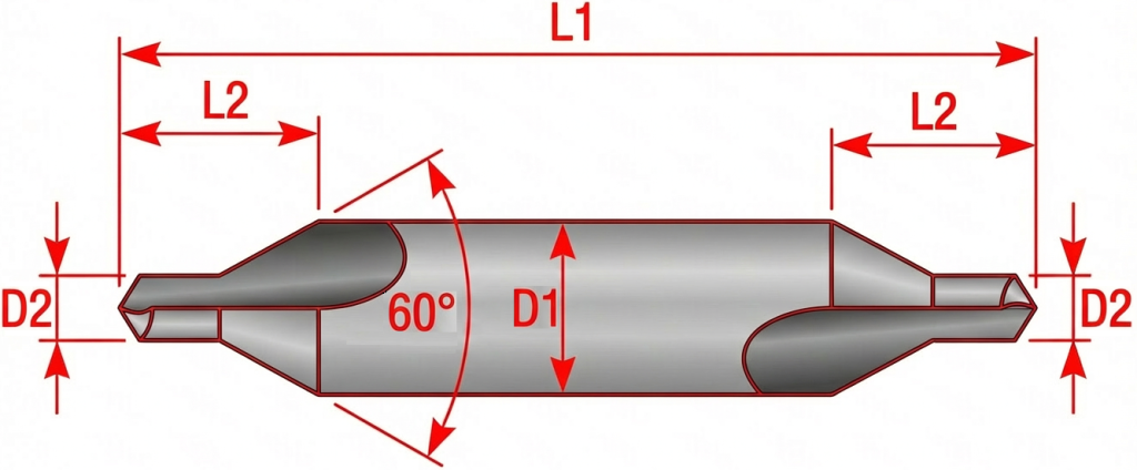 Сверло центровочное диаметром 3 мм типа А