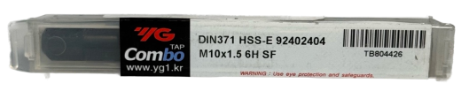 Метчик ходовой глухой М10 х 1,5 мм, YG-1 <TB804426> со спиральной канавкой