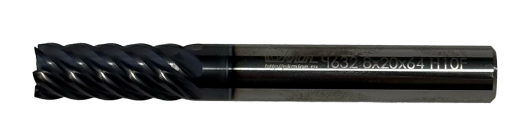 Фреза концевая, 8 мм, 6 зубьев, МИОН <08-20-64 z-6> Ч632 Н10F TiAlN