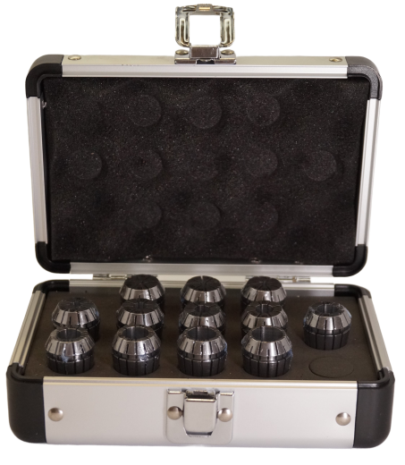 Набор цанг прецизионных в алюминиевом кейсе <ER20AA-12 pcs>