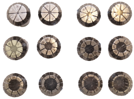 Набор цанг прецизионных в деревянном кейсе <ER20AA-12 pcs